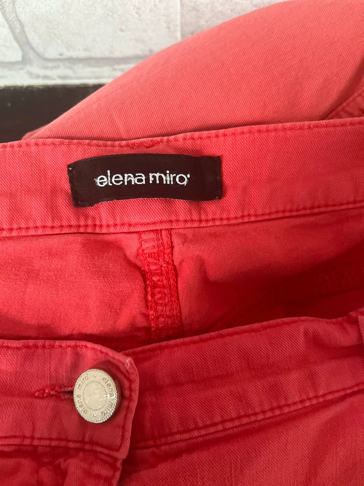 Pantacourt vermelho feminino – Tamanho 42 – Elena Mirò – photo 3